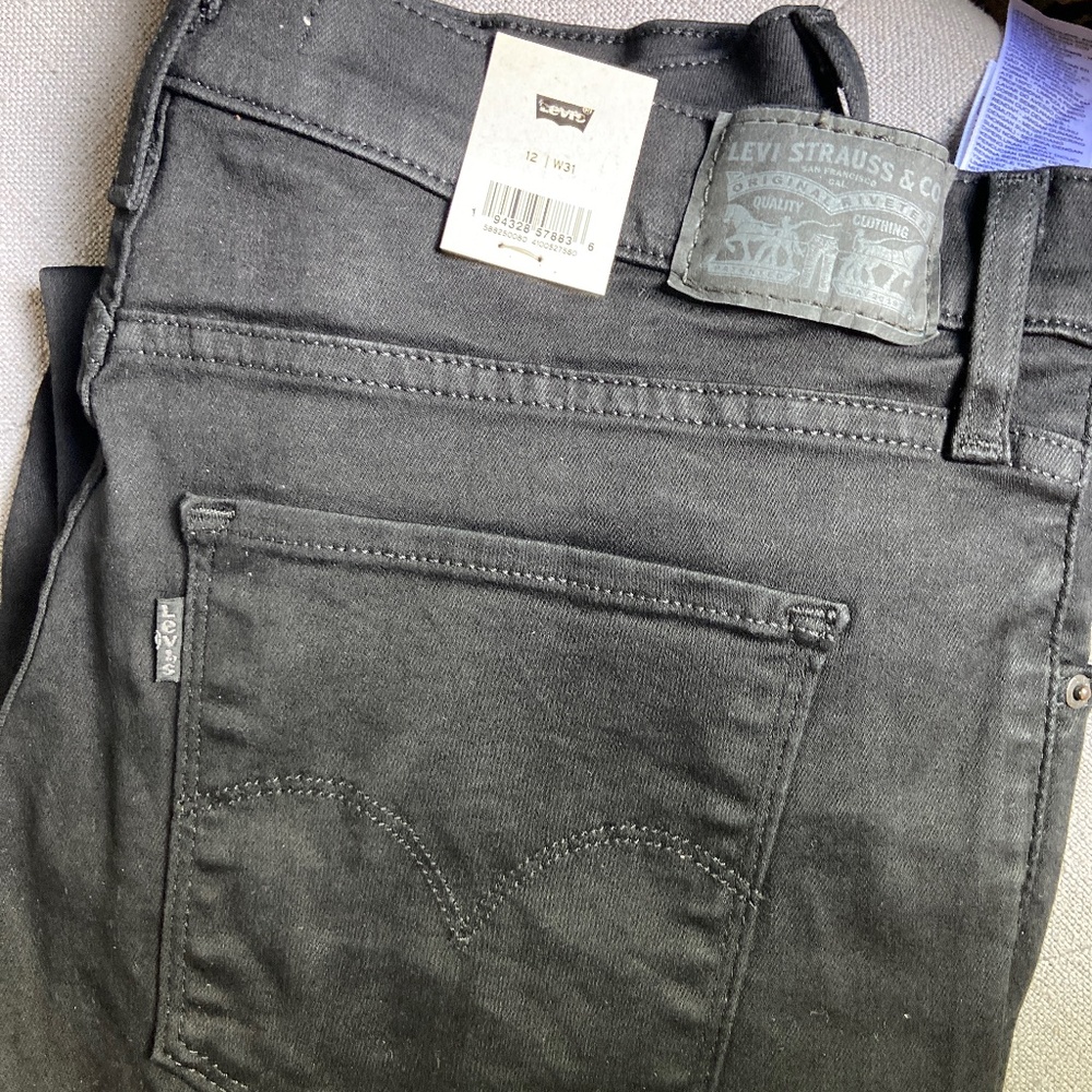 724 high-rise slim straight cropped